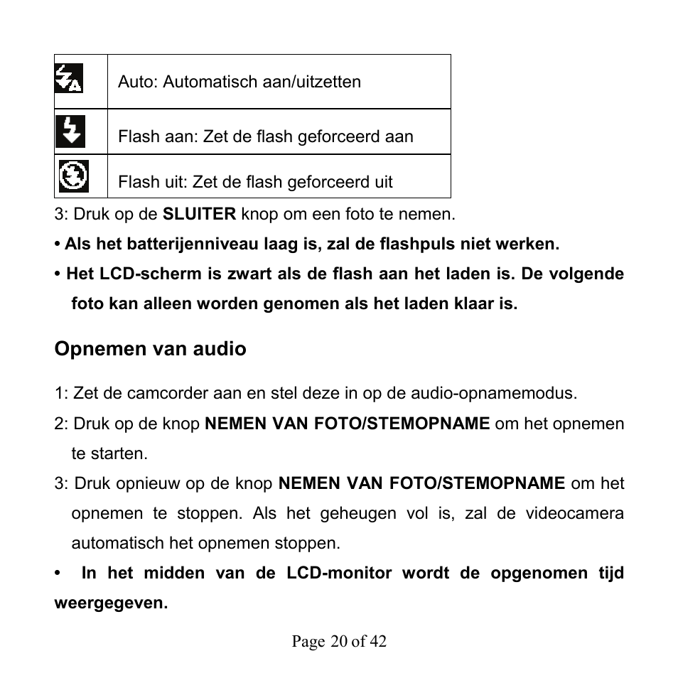 Opnemen van audio | Mpman PC39HD User Manual | Page 194 / 216