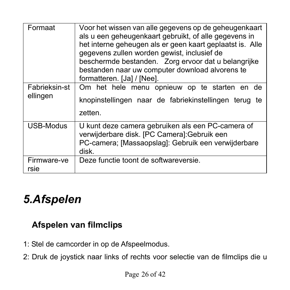 Afspelen | Mpman PC39HD User Manual | Page 200 / 216