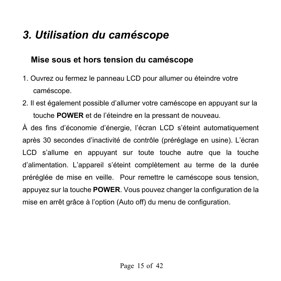 Utilisation du caméscope | Mpman PC39HD User Manual | Page 56 / 216