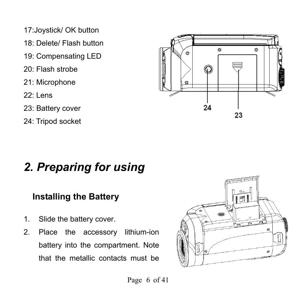 Preparing for using | Mpman PC39HD User Manual | Page 6 / 216