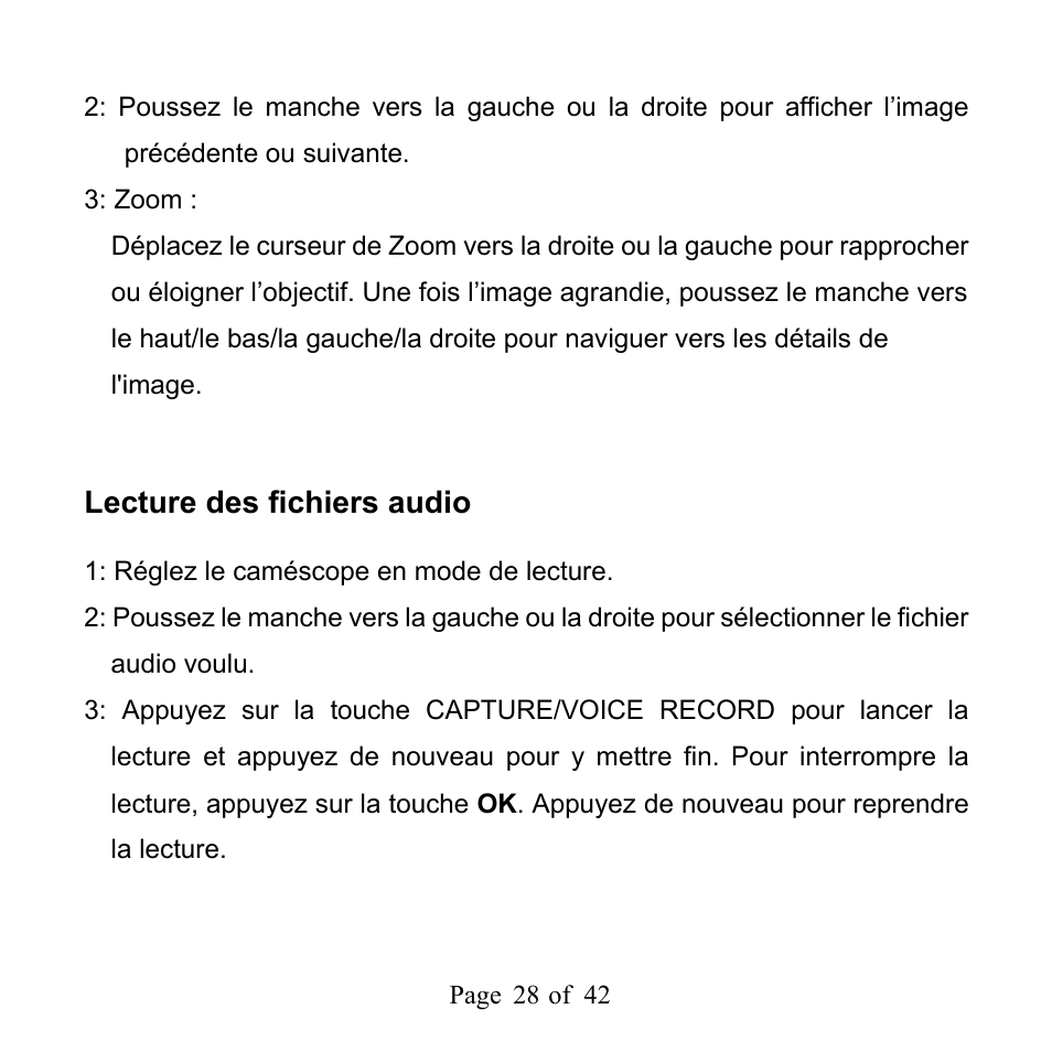 Lecture des fichiers audio | Mpman PC39HD User Manual | Page 69 / 216