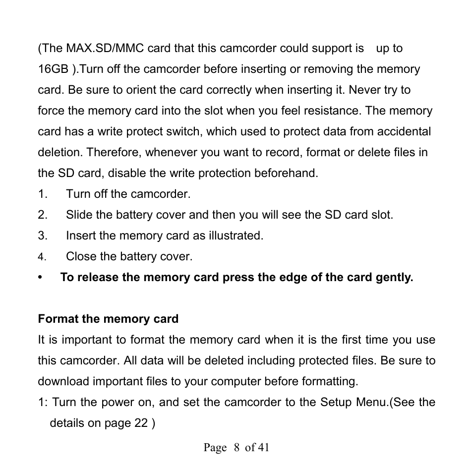 Mpman PC39HD User Manual | Page 8 / 216