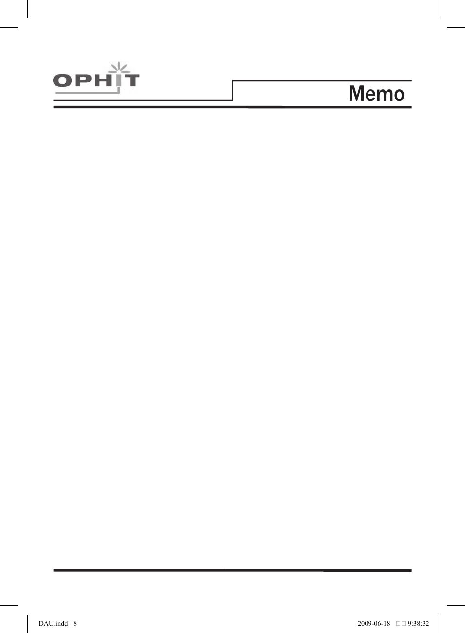 OPHIT HDMB User Manual | Page 9 / 11