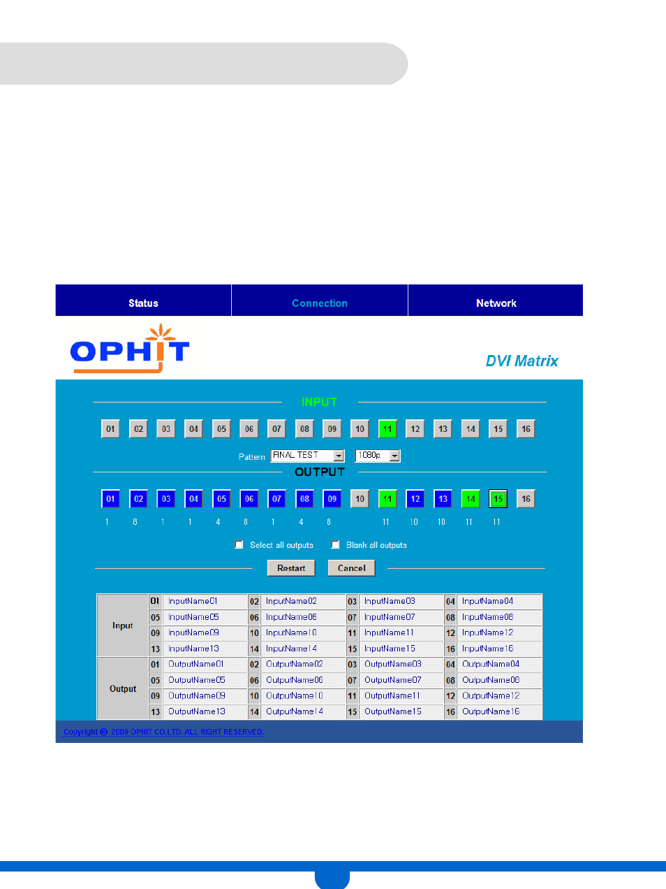 슬라이드 번호 22 | OPHIT DMS-H1616 User Manual | Page 22 / 35