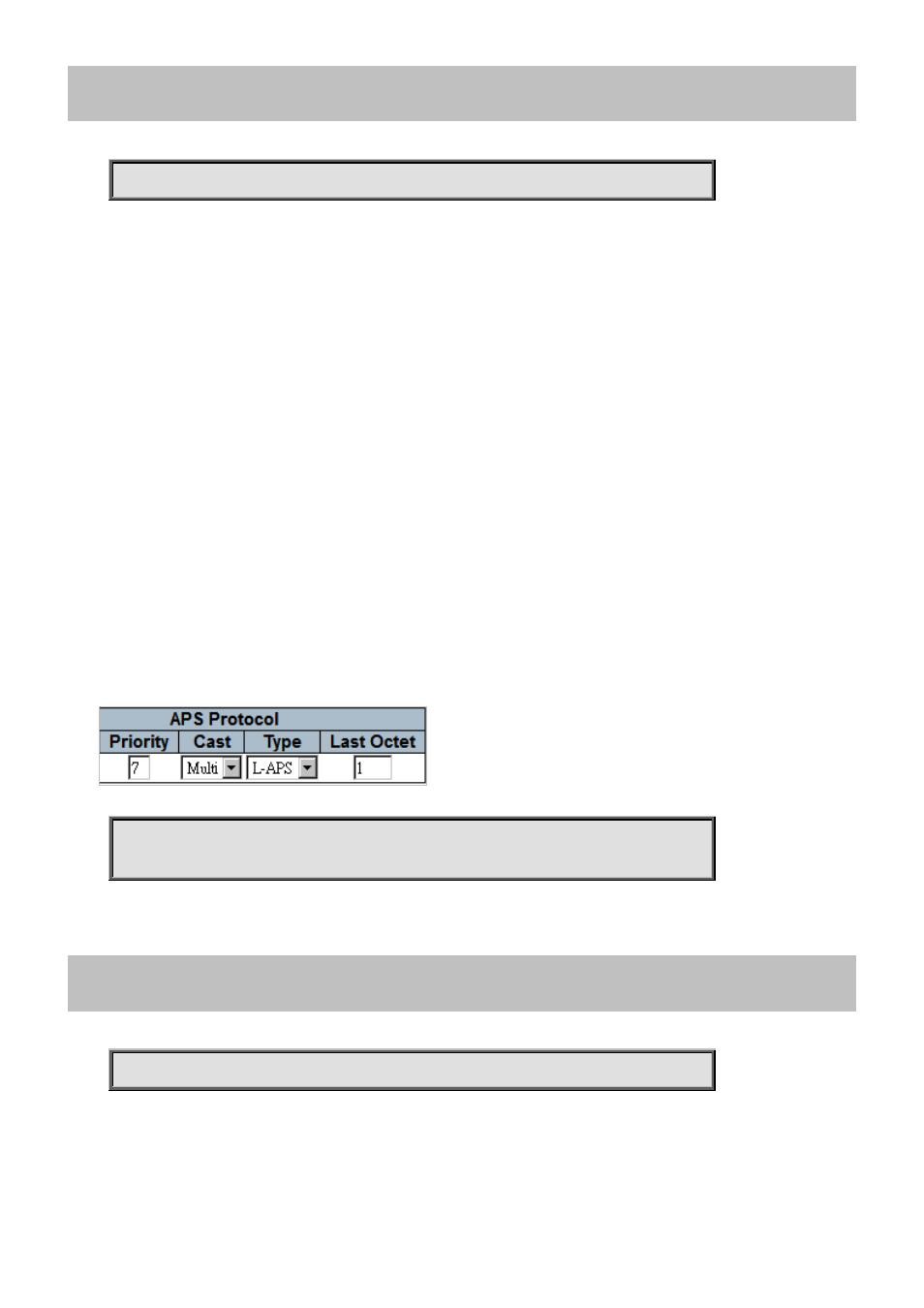 124 mep <instance> aps, 125 mep <instance> cc | PLANET XGSW-28040HP User Manual | Page 240 / 432