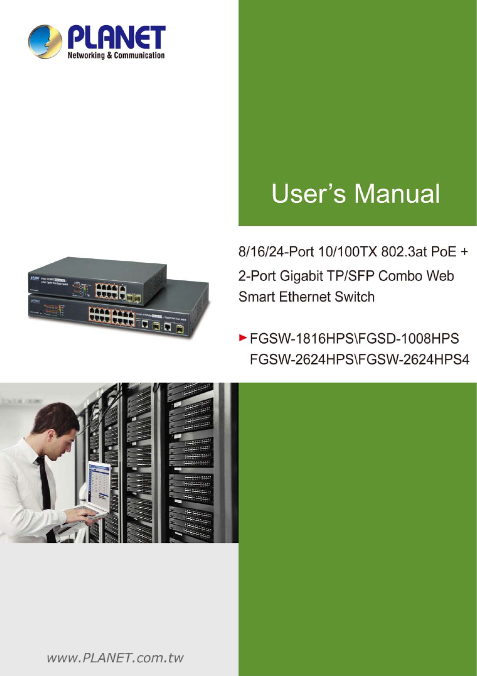 PLANET FGSD-1008HPS User Manual | 110 pages