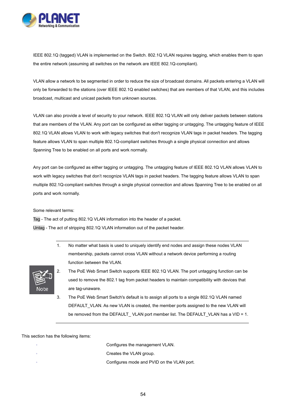 PLANET FGSD-1008HPS User Manual | Page 54 / 110