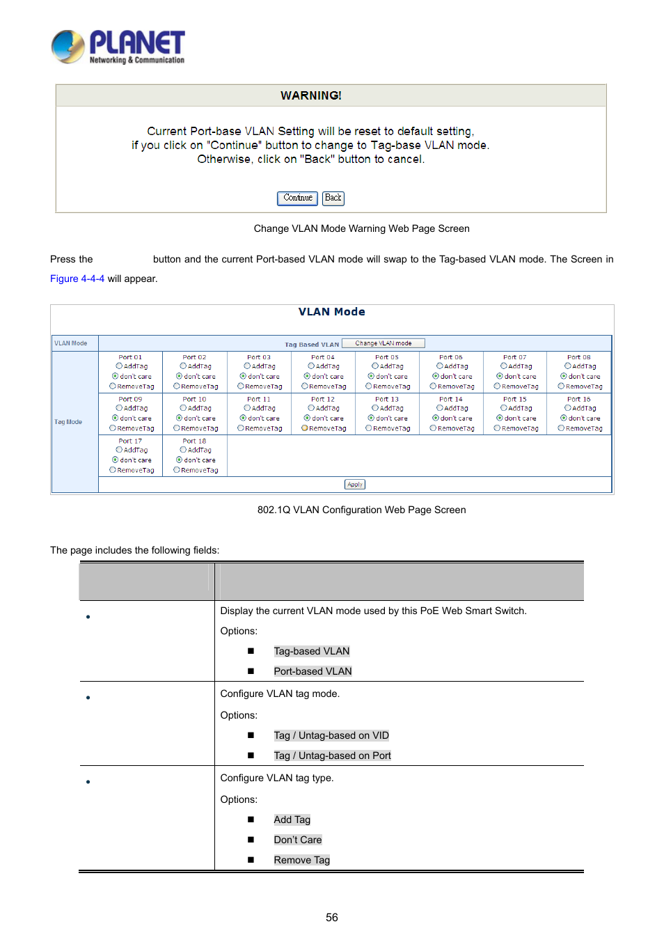 PLANET FGSD-1008HPS User Manual | Page 56 / 110