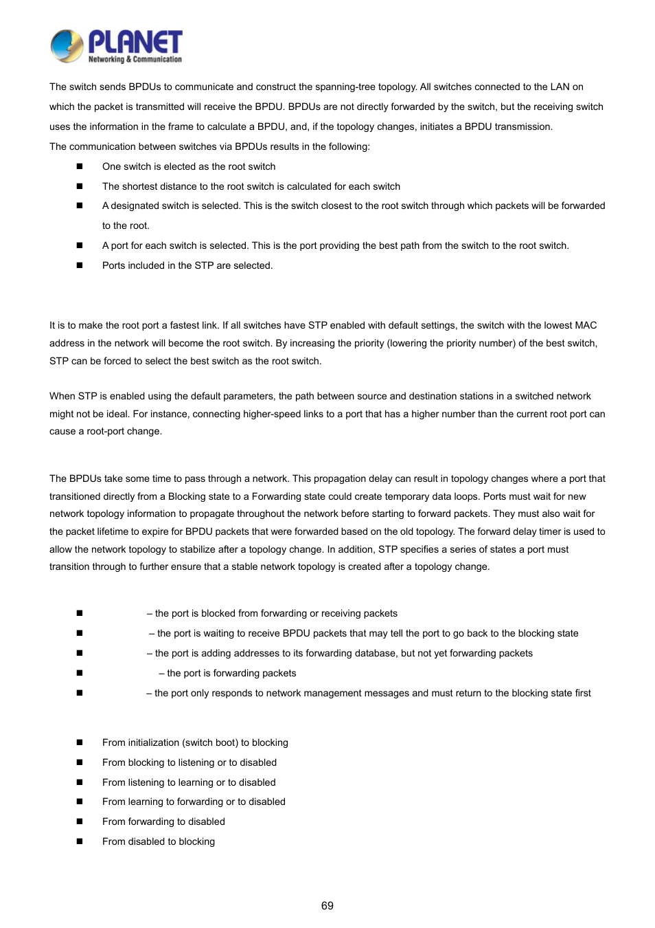 PLANET FGSD-1008HPS User Manual | Page 69 / 110