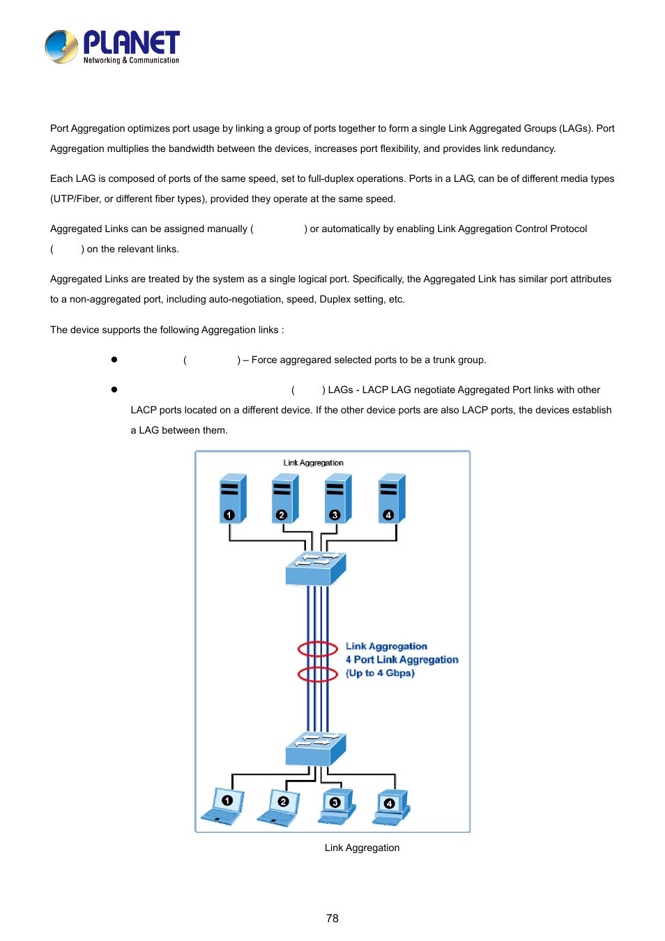8 trunking setting | PLANET FGSD-1008HPS User Manual | Page 78 / 110