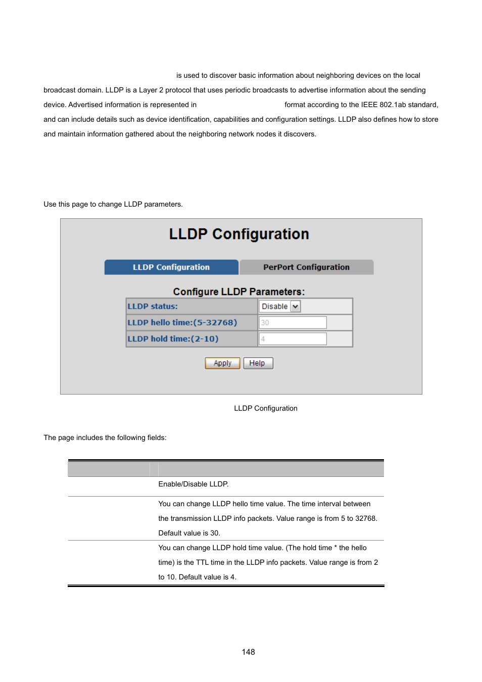 15 lldp, 1 lldp configuration | PLANET FGSD-1022 User Manual | Page 148 / 226