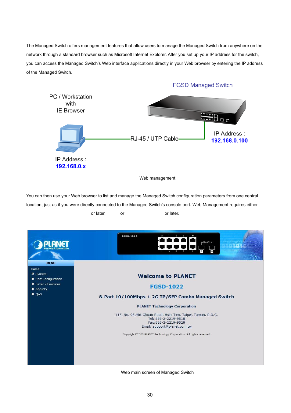 3 web management | PLANET FGSD-1022 User Manual | Page 30 / 226