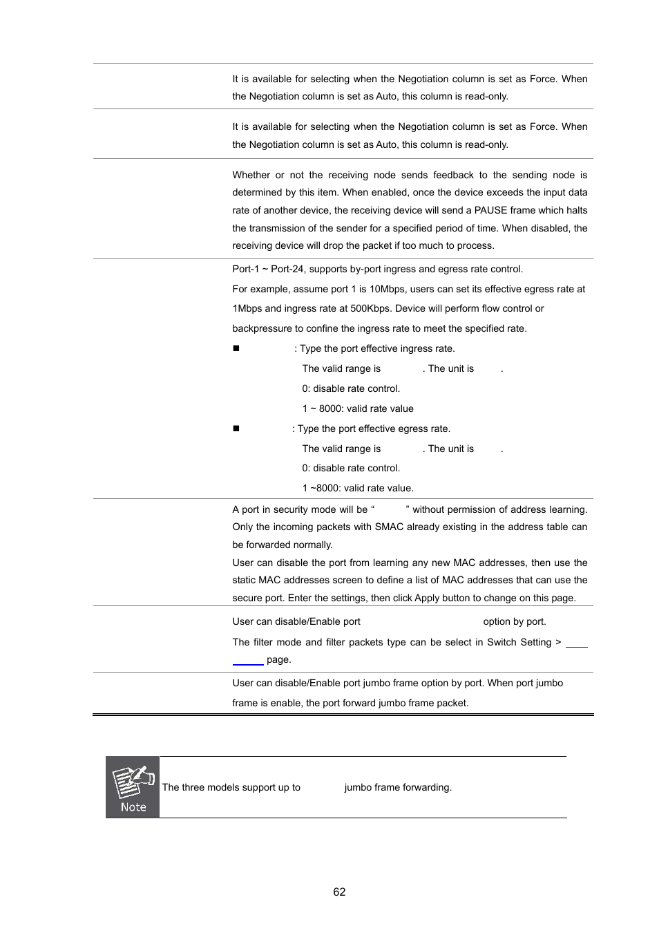 PLANET FGSD-1022 User Manual | Page 62 / 226