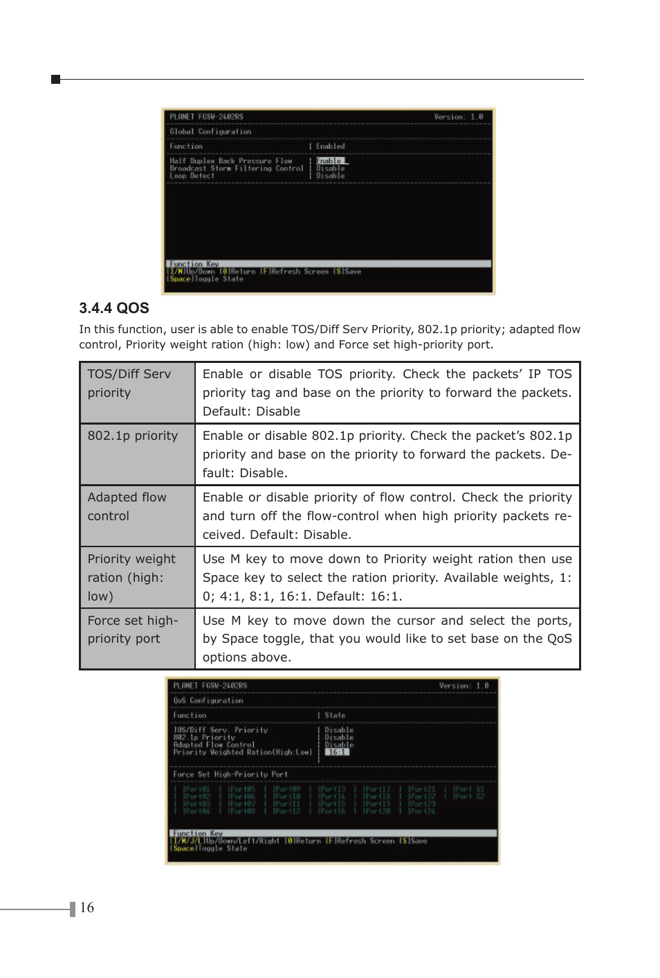 PLANET FGSW-1602RS User Manual | Page 18 / 30