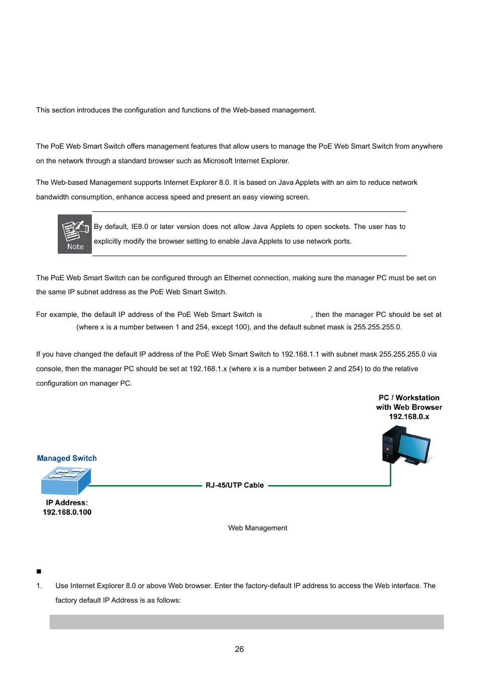 Web configuration | PLANET FGSW-1816HPS User Manual | Page 26 / 105