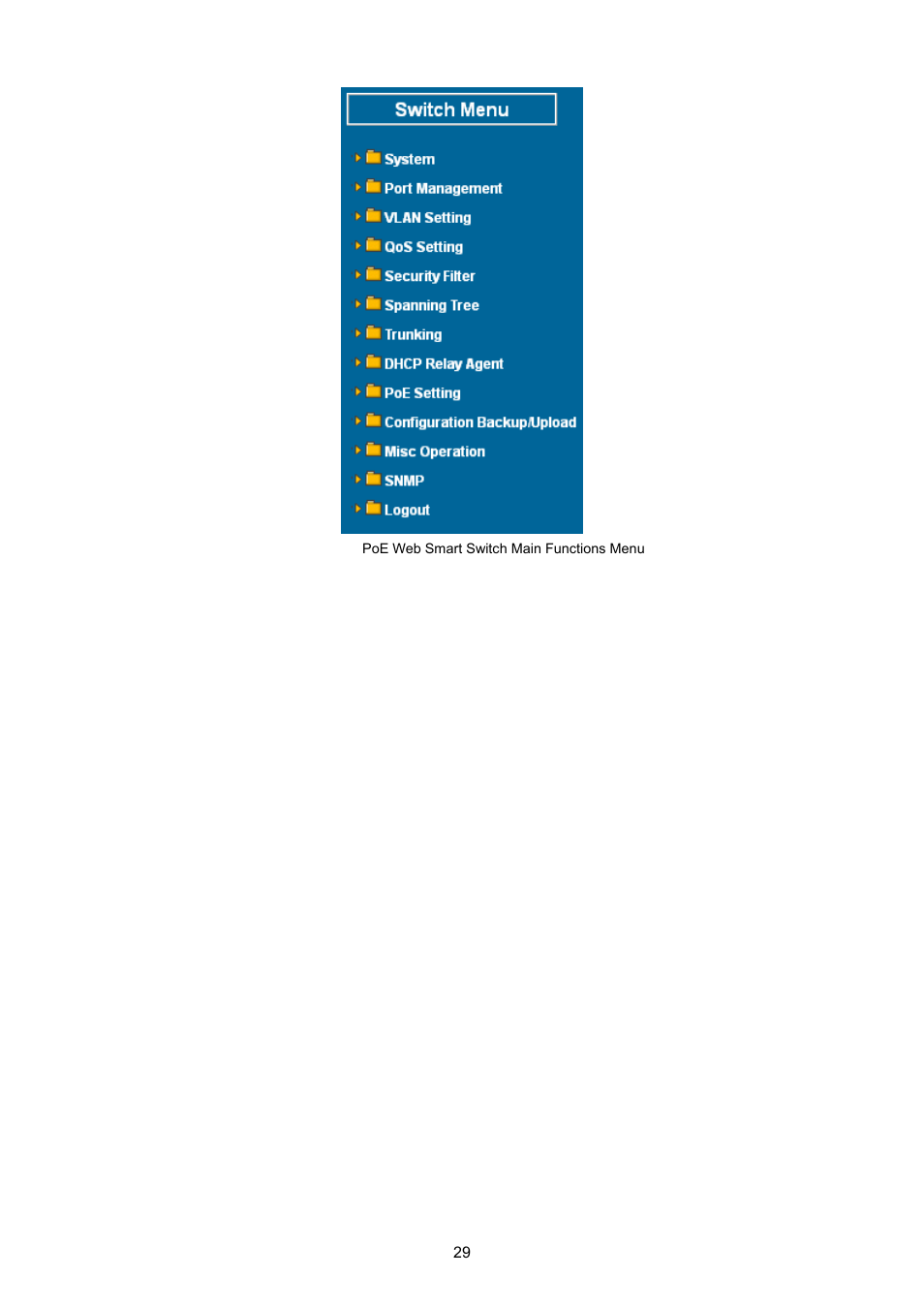 PLANET FGSW-1816HPS User Manual | Page 29 / 105