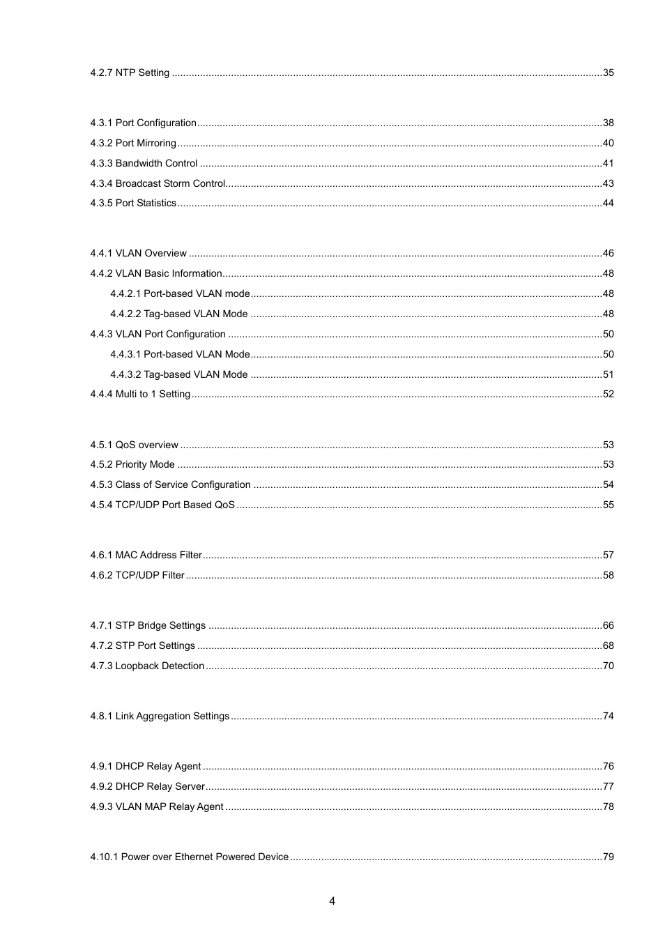 PLANET FGSW-1816HPS User Manual | Page 4 / 105