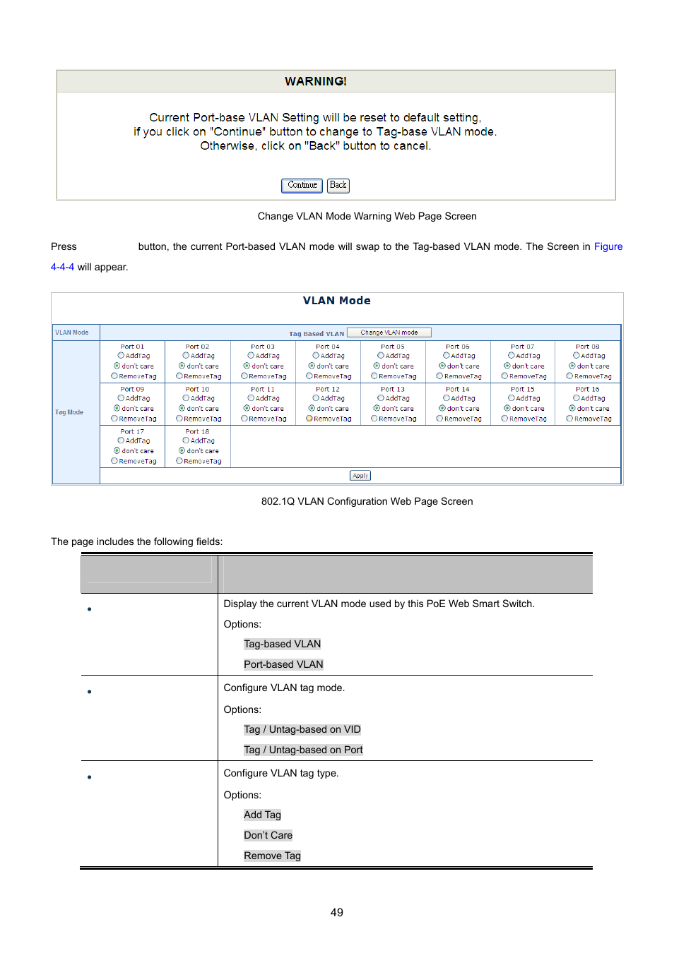 PLANET FGSW-1816HPS User Manual | Page 49 / 105
