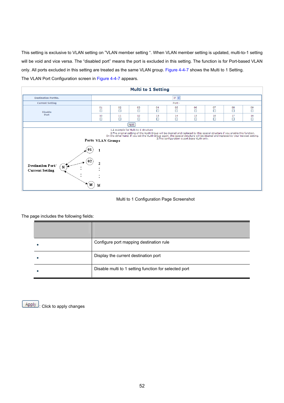 4 multi to 1 setting | PLANET FGSW-1816HPS User Manual | Page 52 / 105