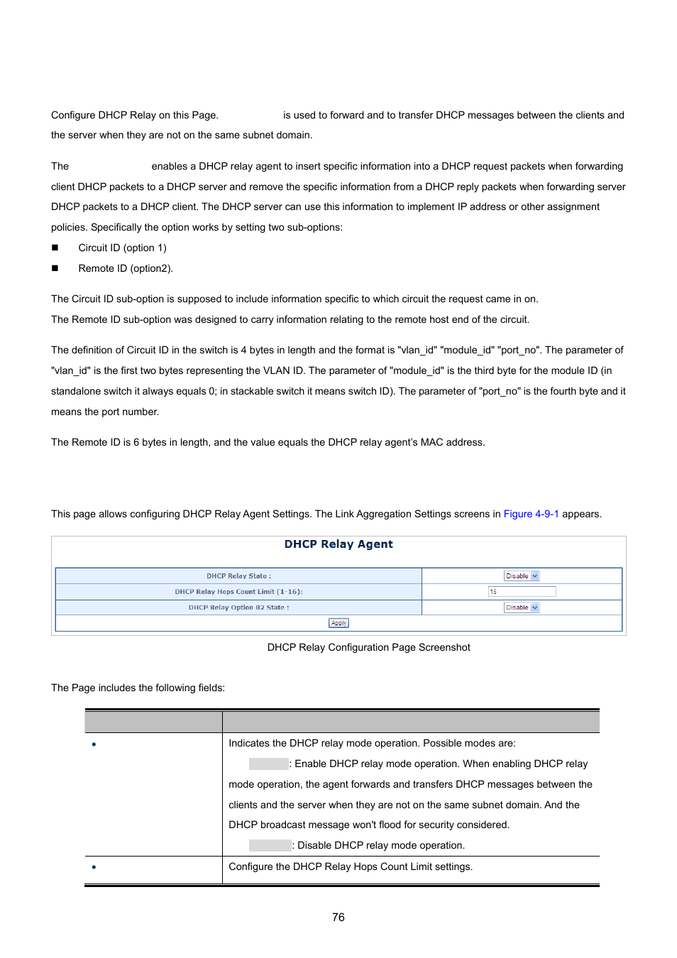 9 dhcp relay agent, 1 dhcp relay agent | PLANET FGSW-1816HPS User Manual | Page 76 / 105