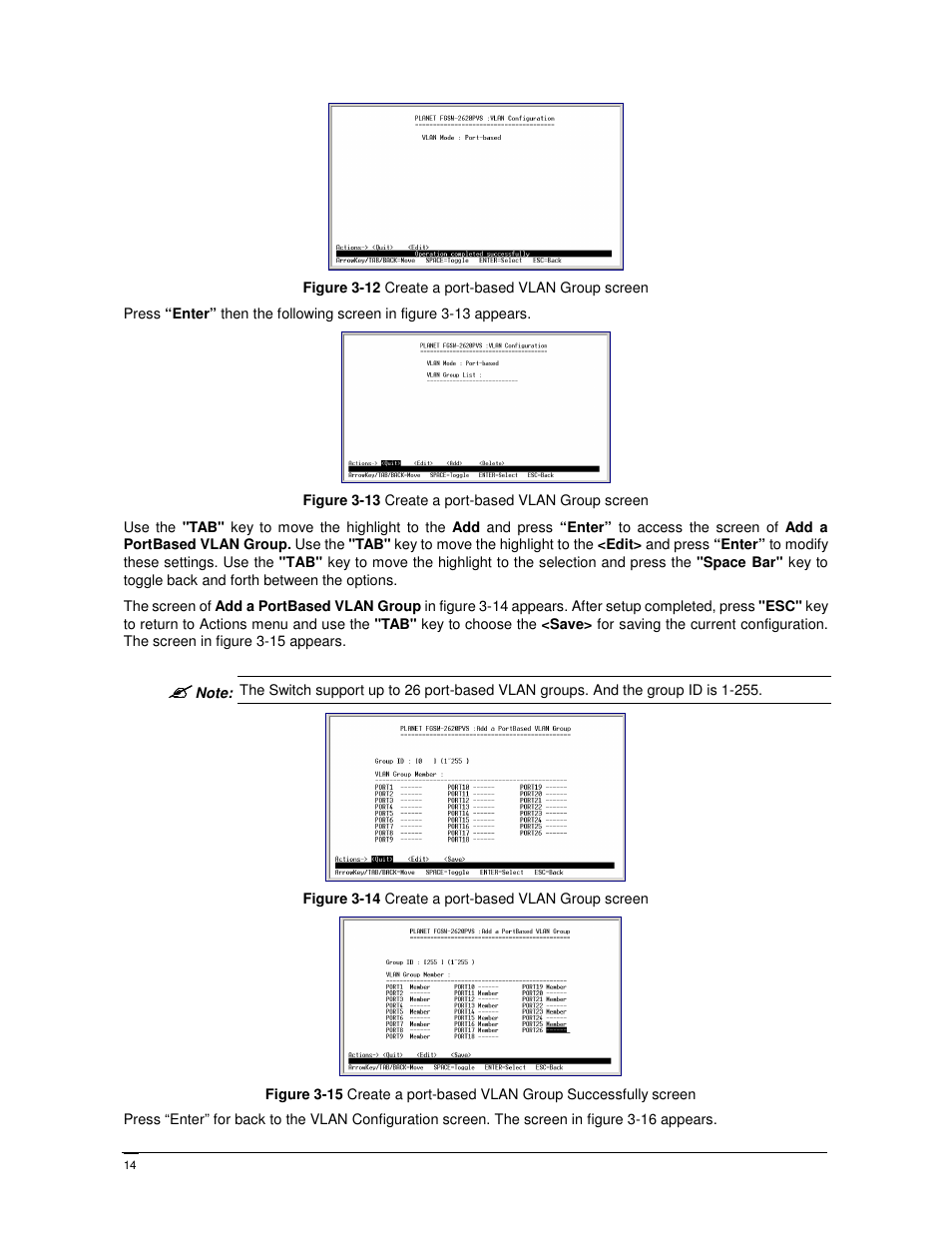 PLANET FGSW-2402PVS User Manual | Page 18 / 50