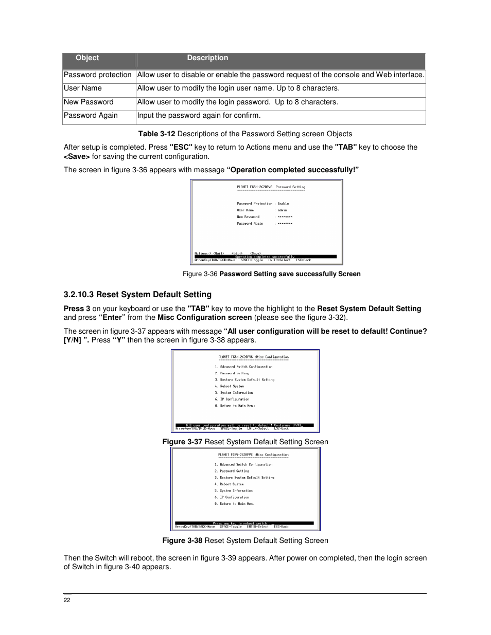 PLANET FGSW-2402PVS User Manual | Page 26 / 50