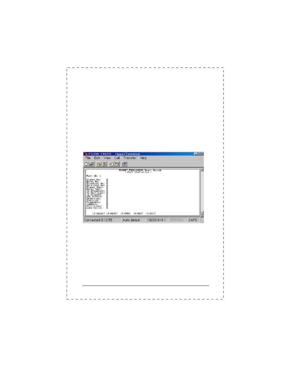 5 submenu: (3) port statistics | PLANET FGSW-2402S User Manual | Page 25 / 39