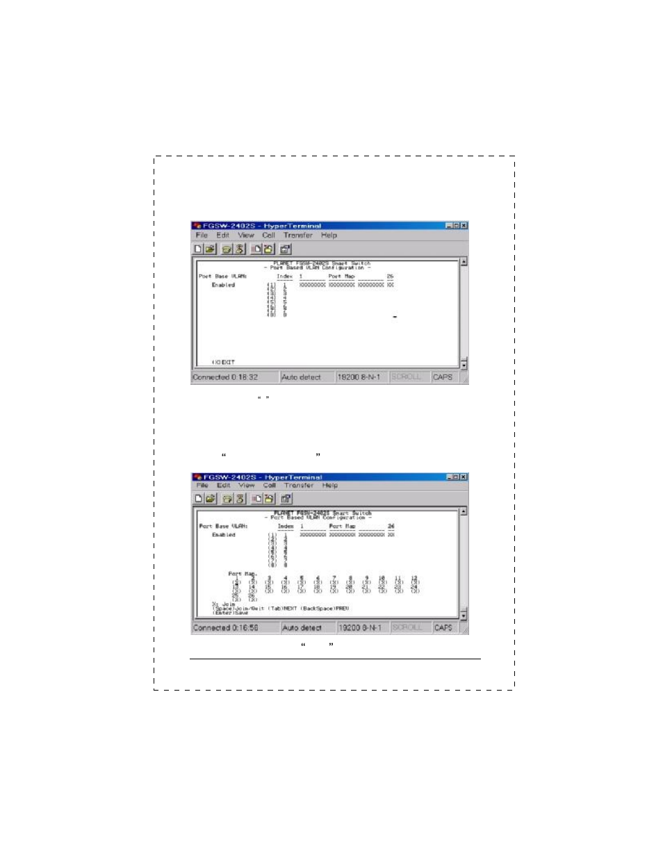 6 submenu:(4) port-based vlan configuration | PLANET FGSW-2402S User Manual | Page 27 / 39