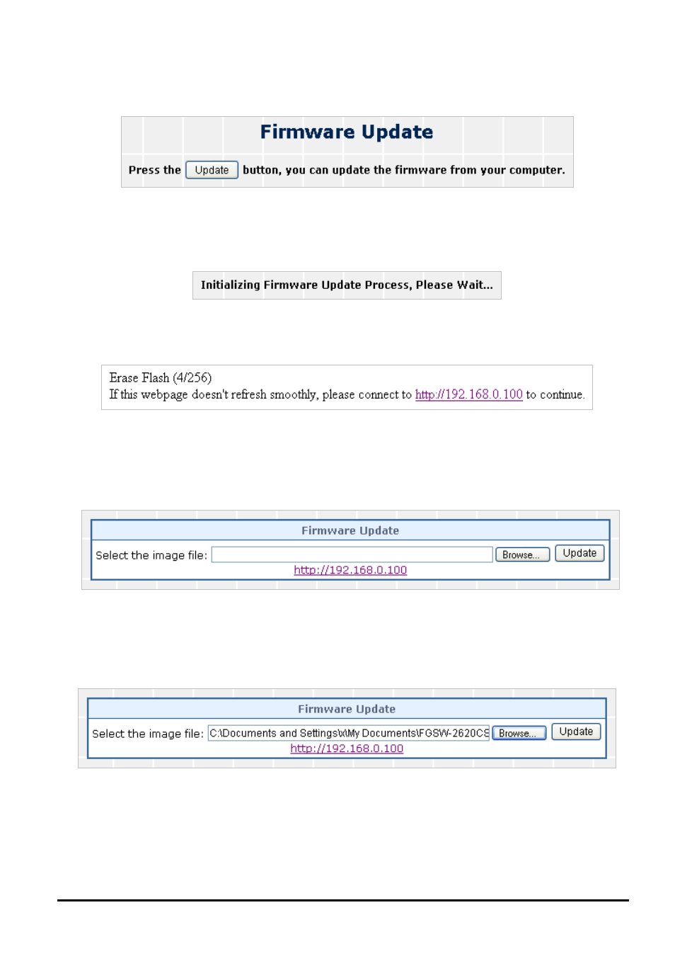 5 firmware update | PLANET FGSW-2620CS User Manual | Page 24 / 80