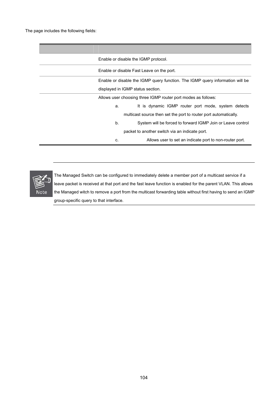 PLANET FGSW-2620VM User Manual | Page 104 / 213