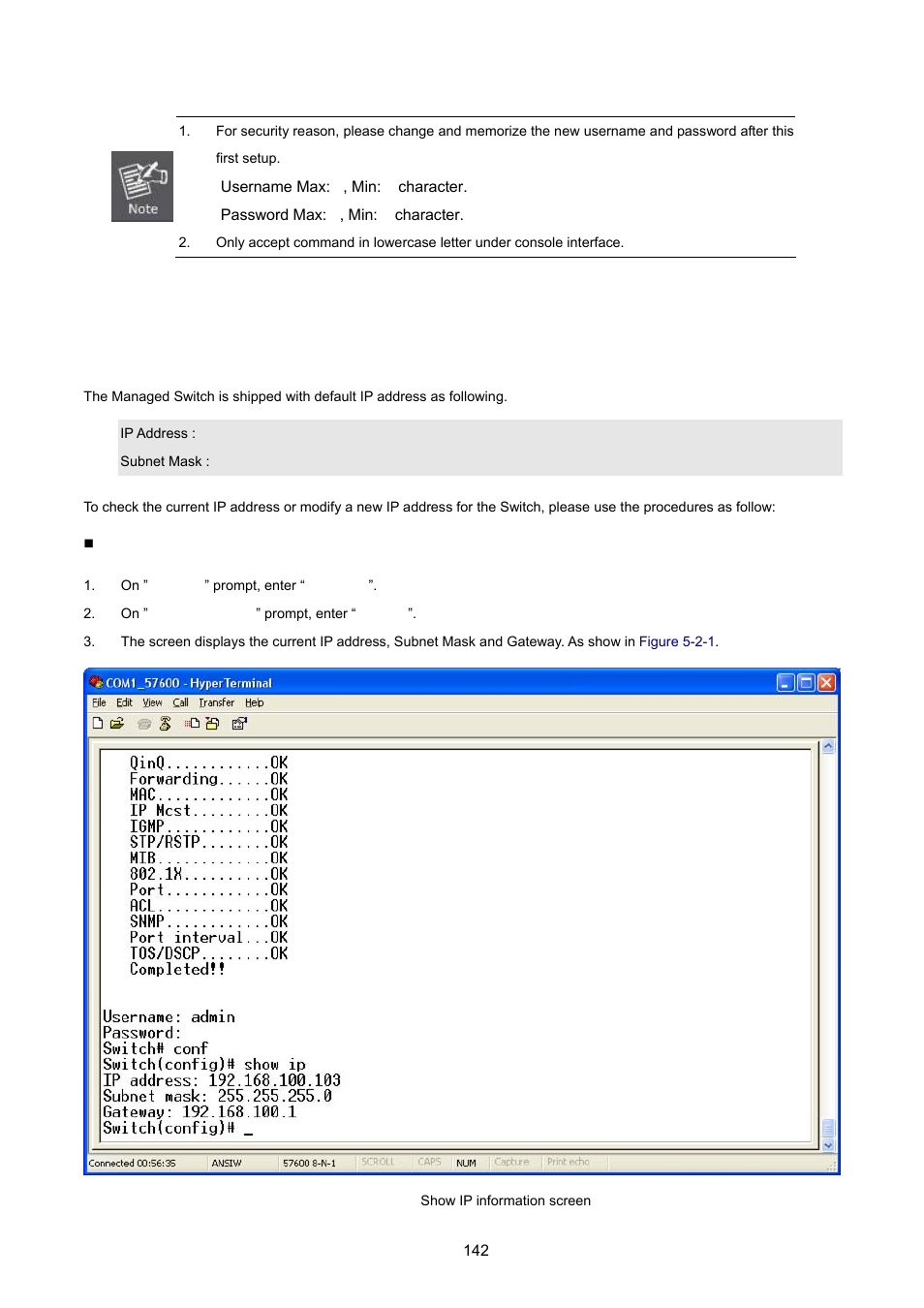 2 configure ip address | PLANET FGSW-2620VM User Manual | Page 142 / 213