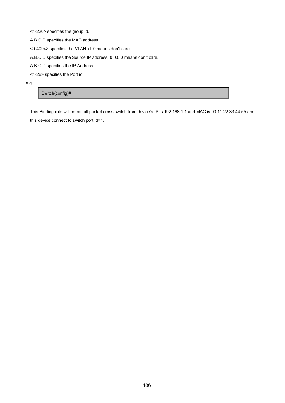 PLANET FGSW-2620VM User Manual | Page 186 / 213