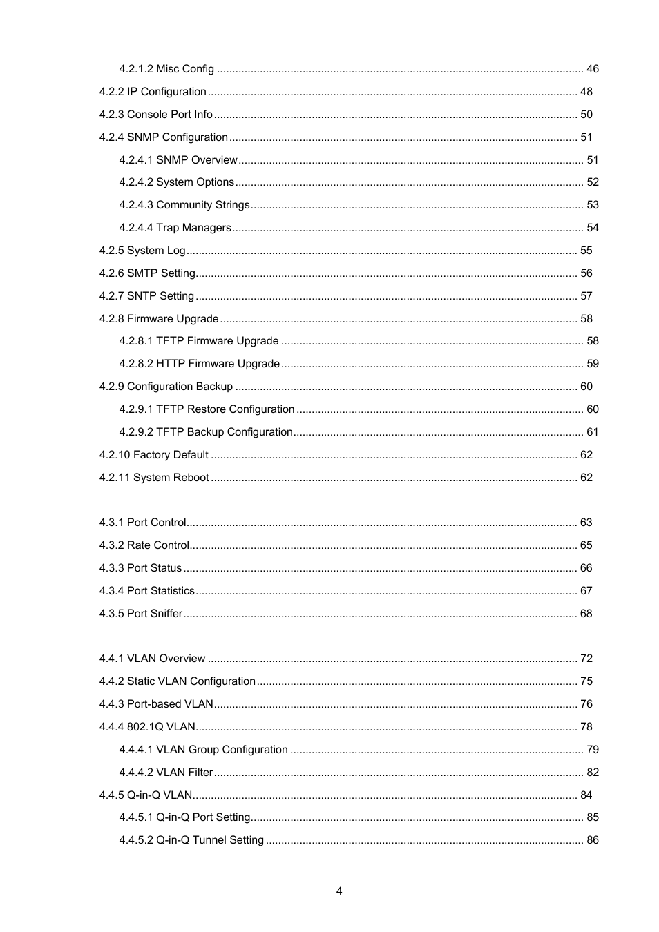 PLANET FGSW-2620VM User Manual | Page 4 / 213