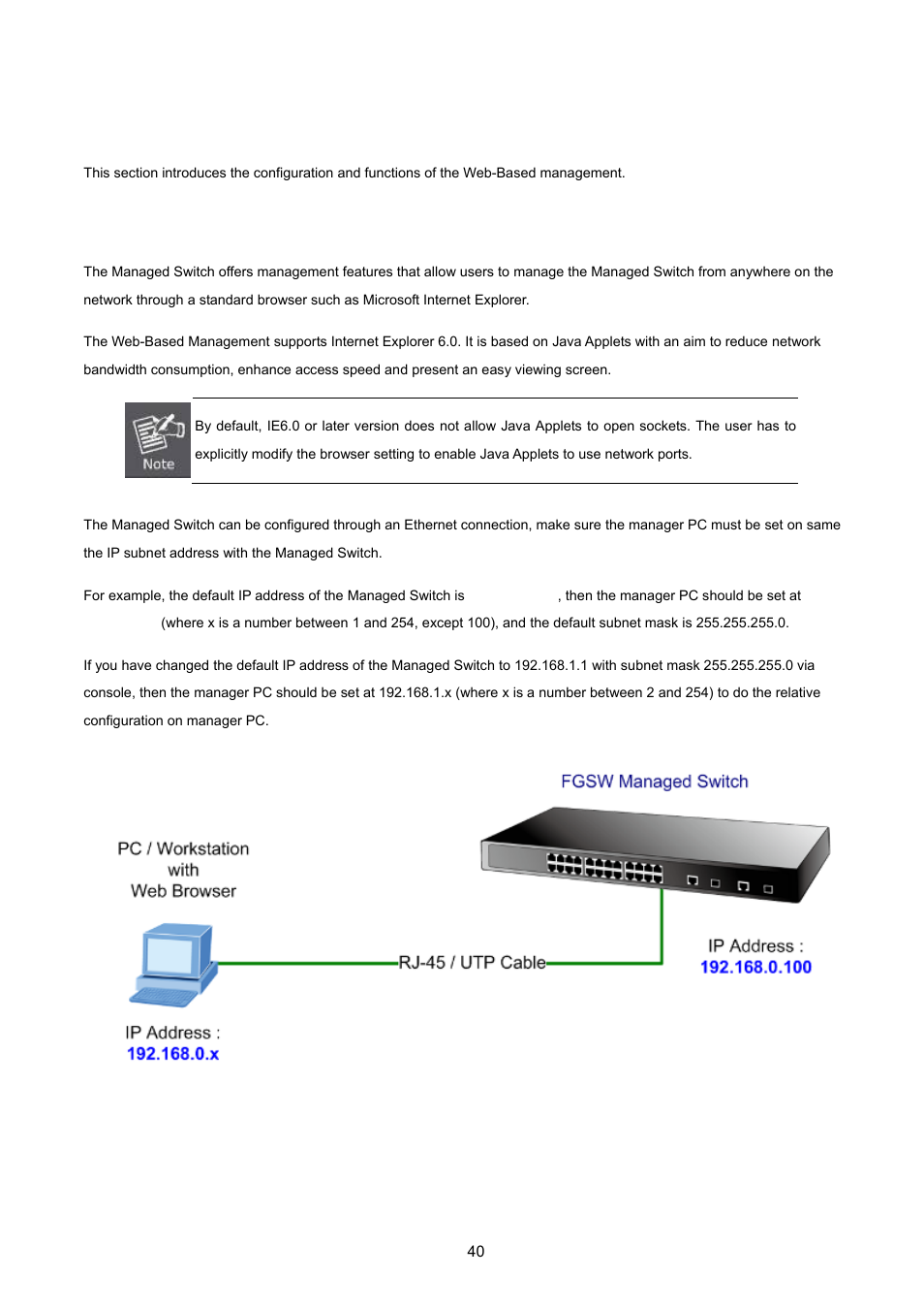 Web-based management, 1 about web-based management | PLANET FGSW-2620VM User Manual | Page 40 / 213