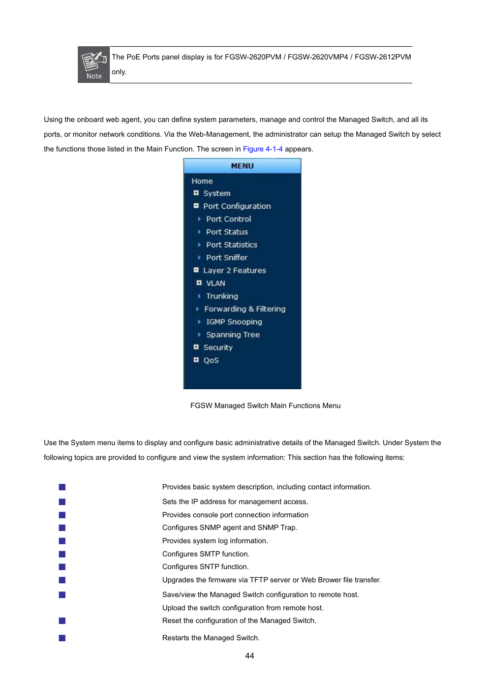 2 system | PLANET FGSW-2620VM User Manual | Page 44 / 213