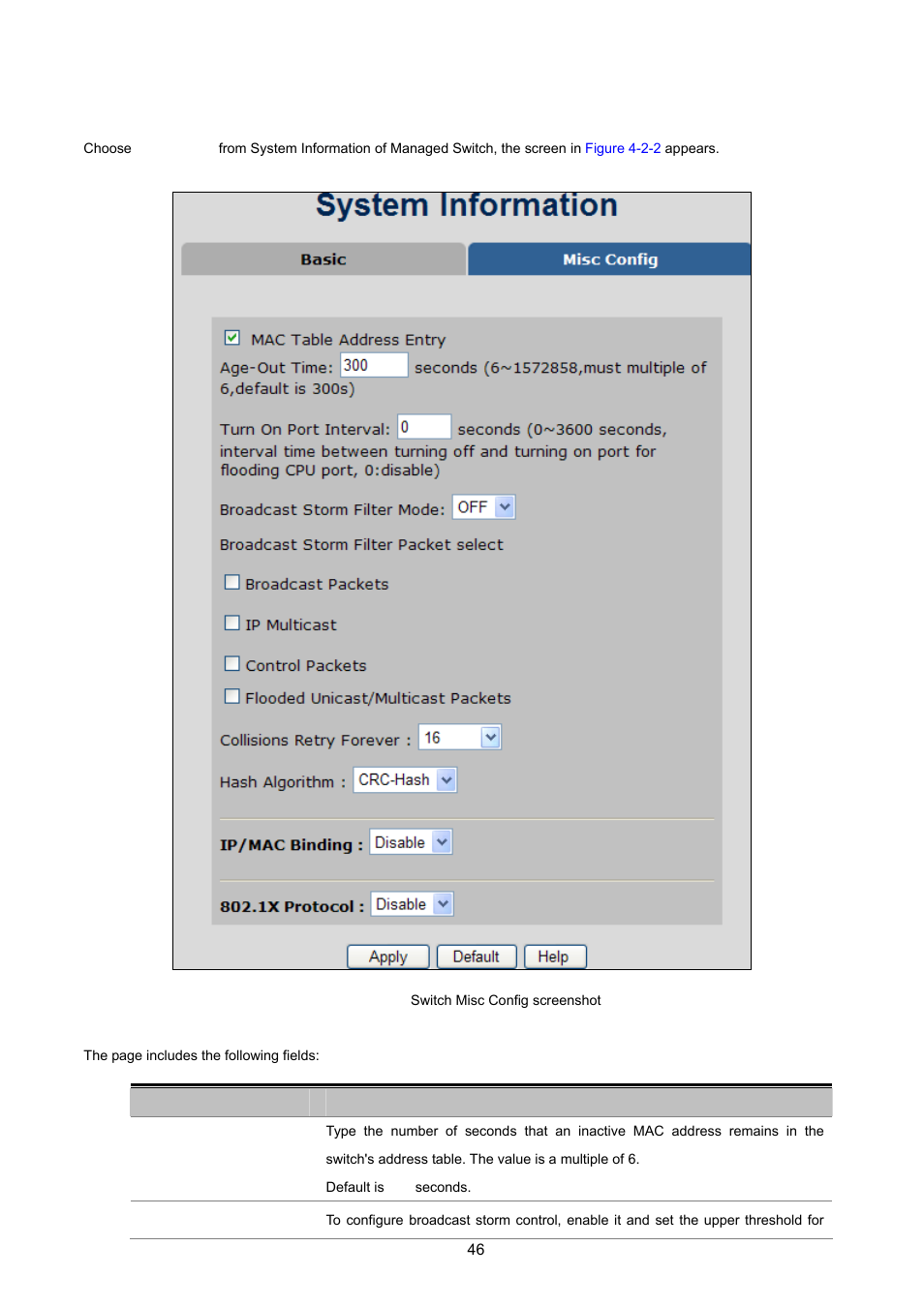 2 misc config | PLANET FGSW-2620VM User Manual | Page 46 / 213