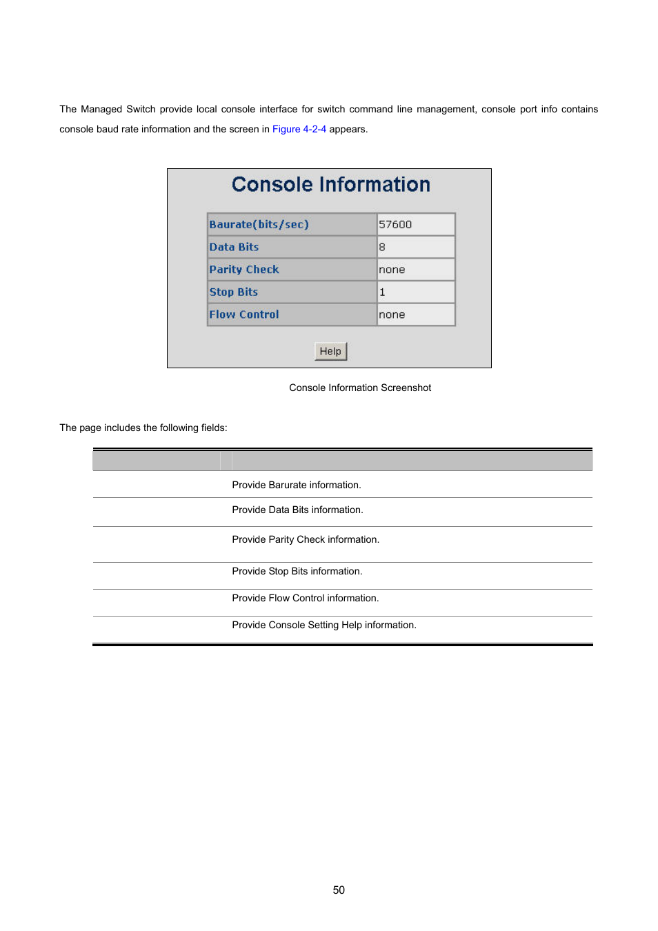 3 console port info | PLANET FGSW-2620VM User Manual | Page 50 / 213