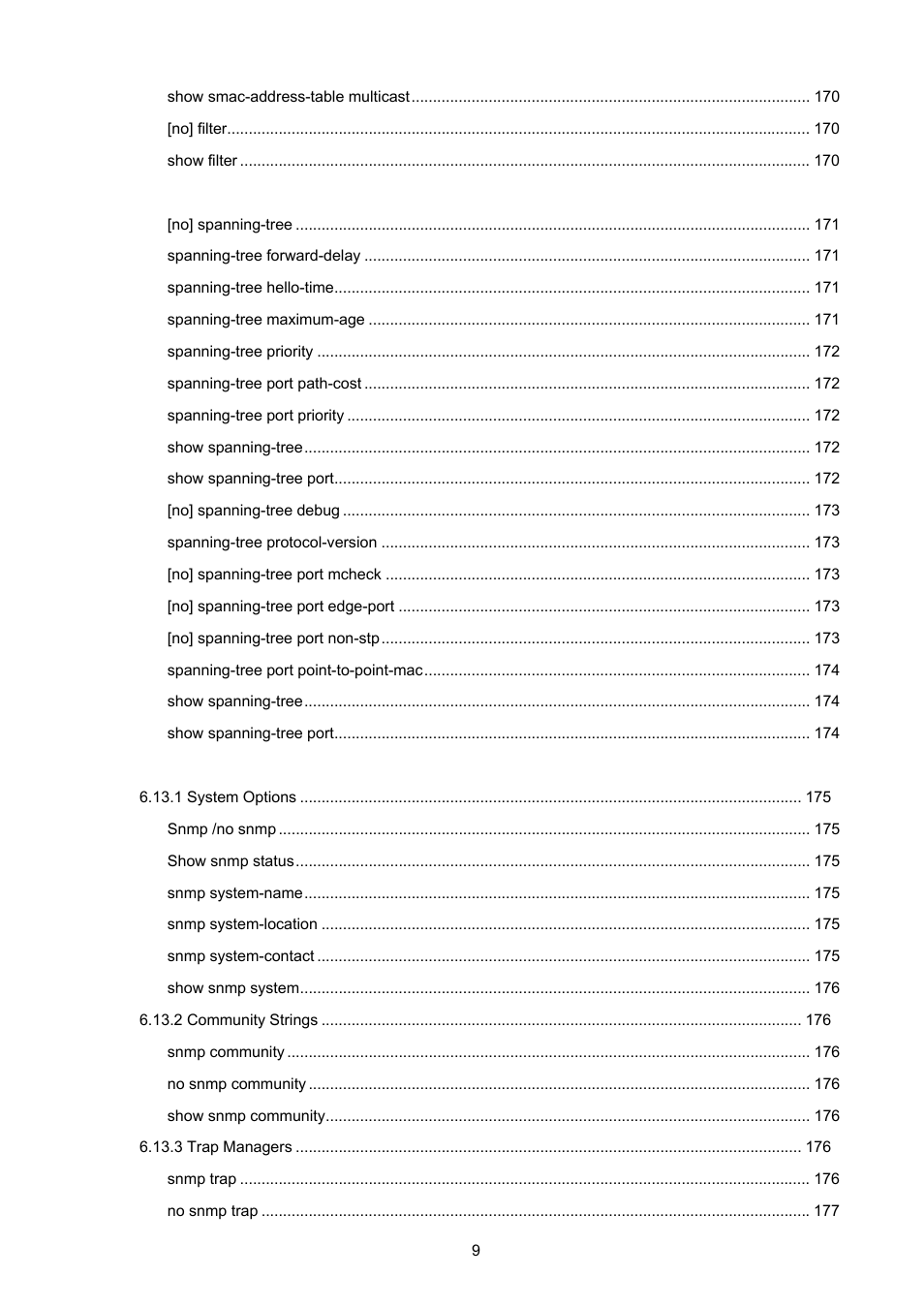 PLANET FGSW-2620VM User Manual | Page 9 / 213