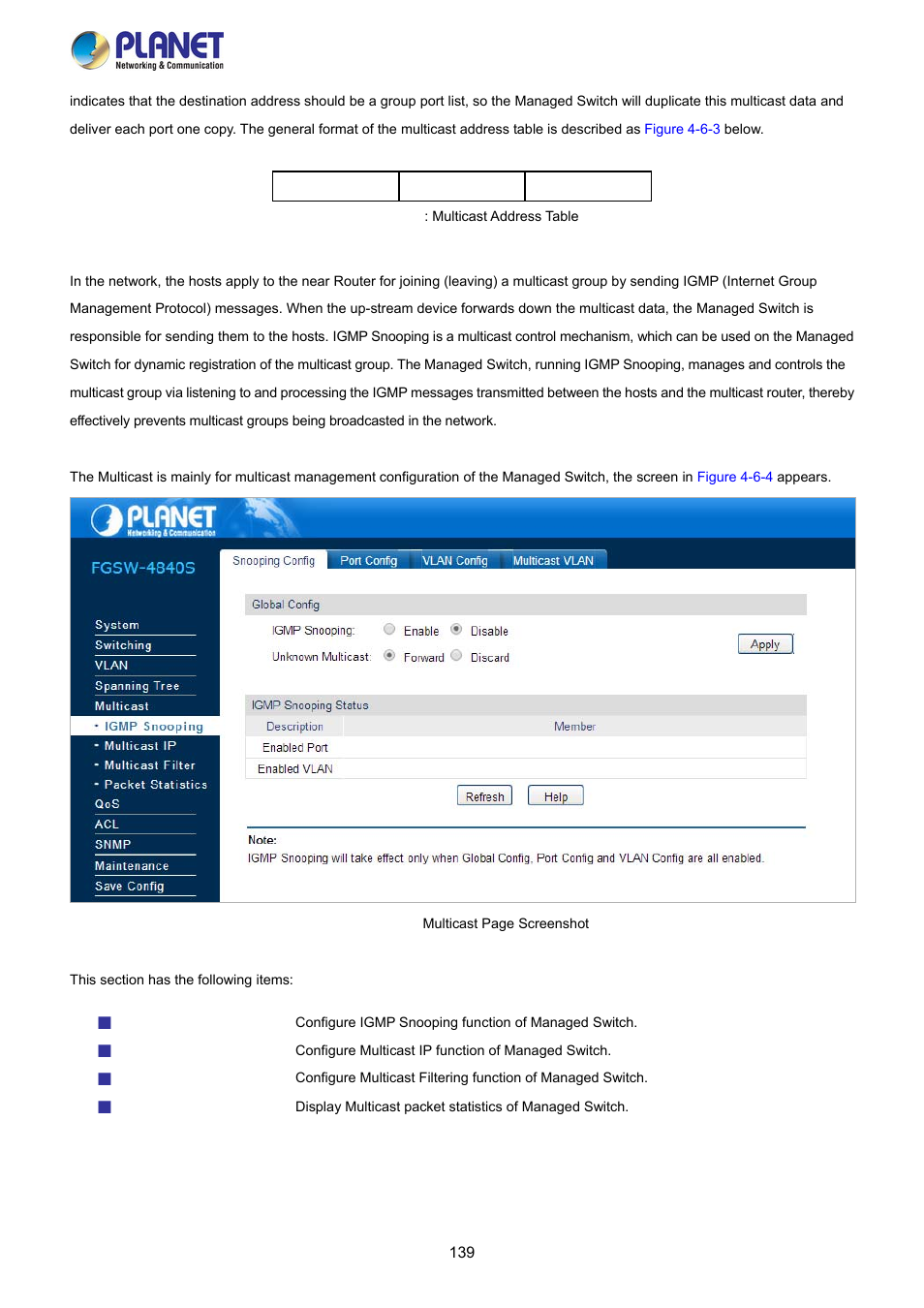 PLANET FGSW-2840 User Manual | Page 139 / 263