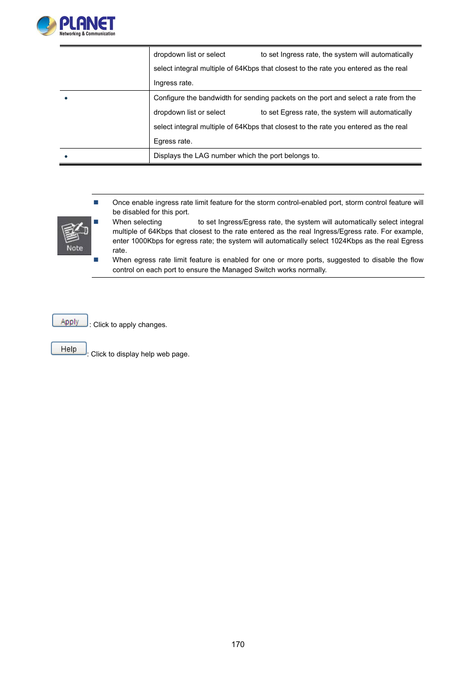 PLANET FGSW-2840 User Manual | Page 170 / 263