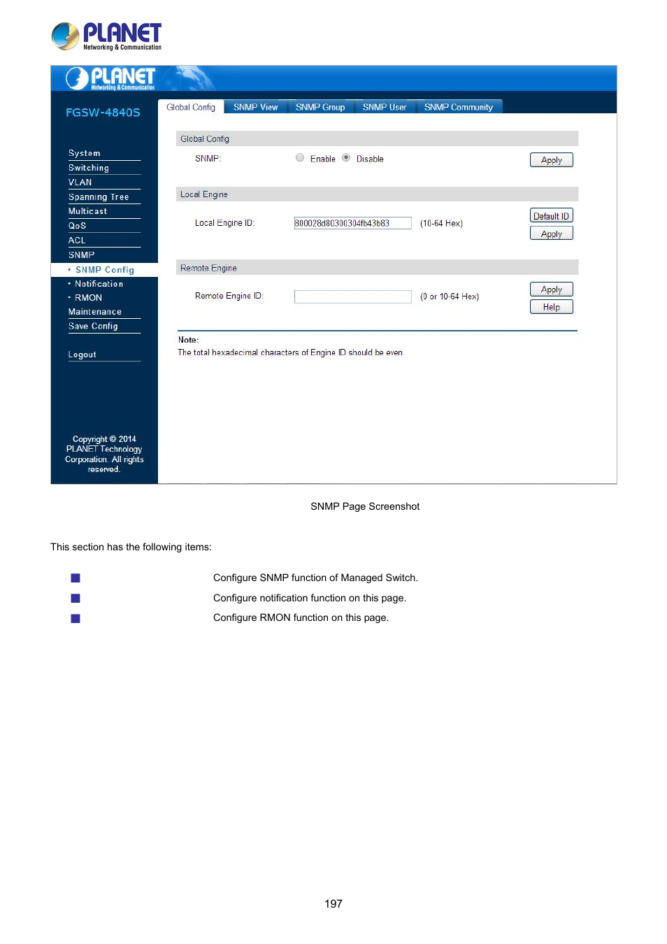 PLANET FGSW-2840 User Manual | Page 197 / 263