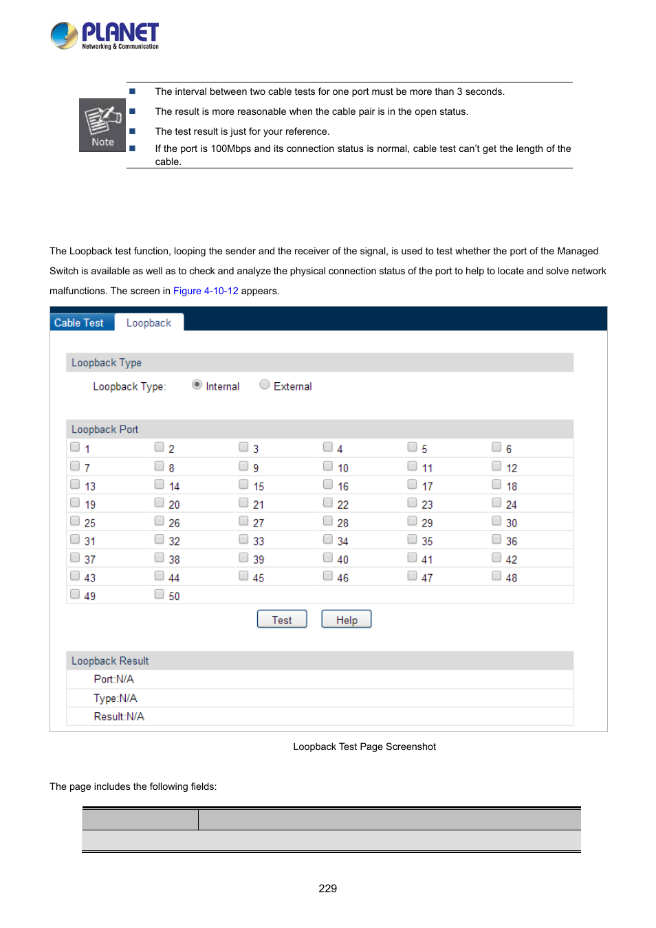 2 loopback | PLANET FGSW-2840 User Manual | Page 229 / 263
