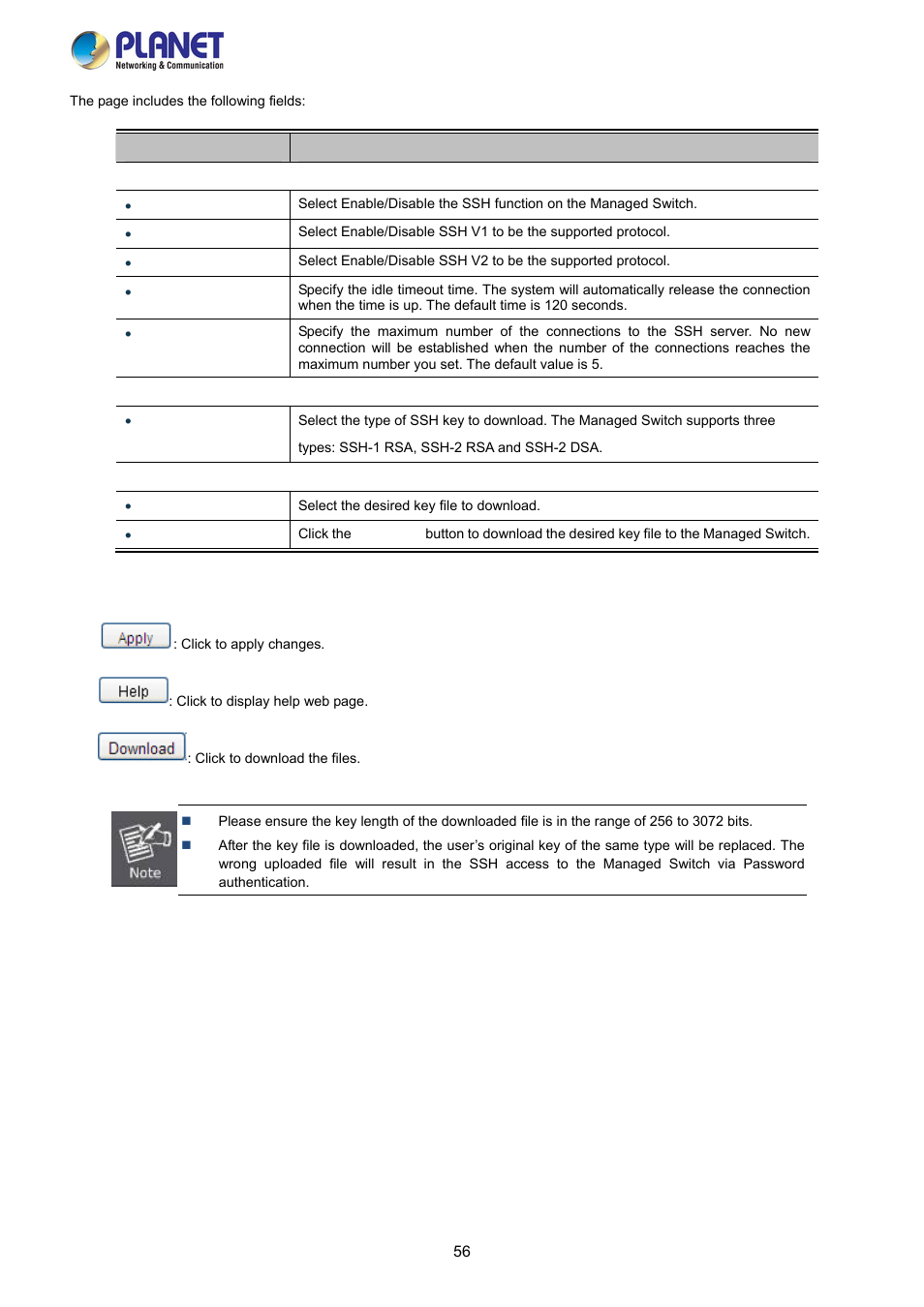 PLANET FGSW-2840 User Manual | Page 56 / 263