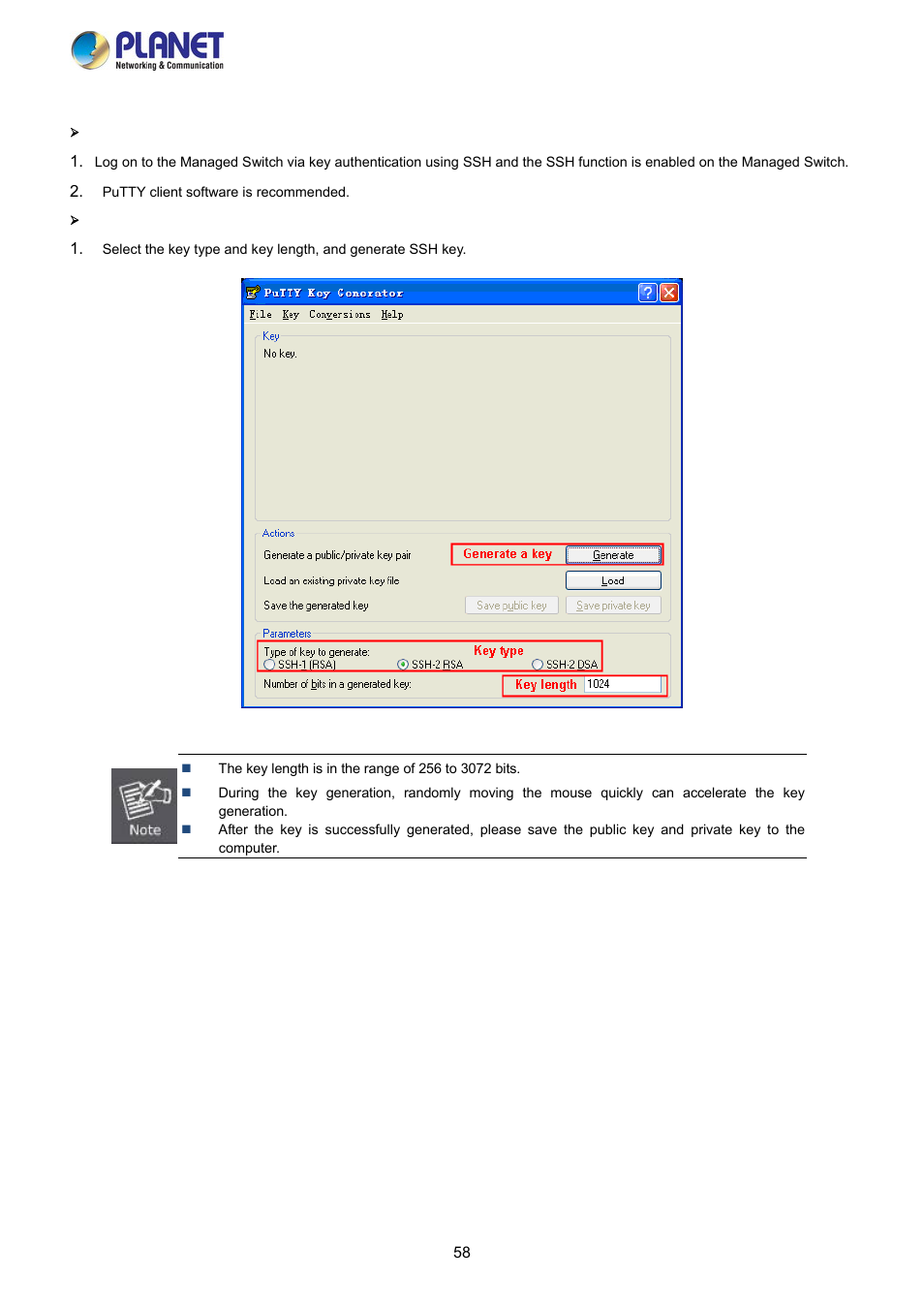 Application example 2 for ssh | PLANET FGSW-2840 User Manual | Page 58 / 263