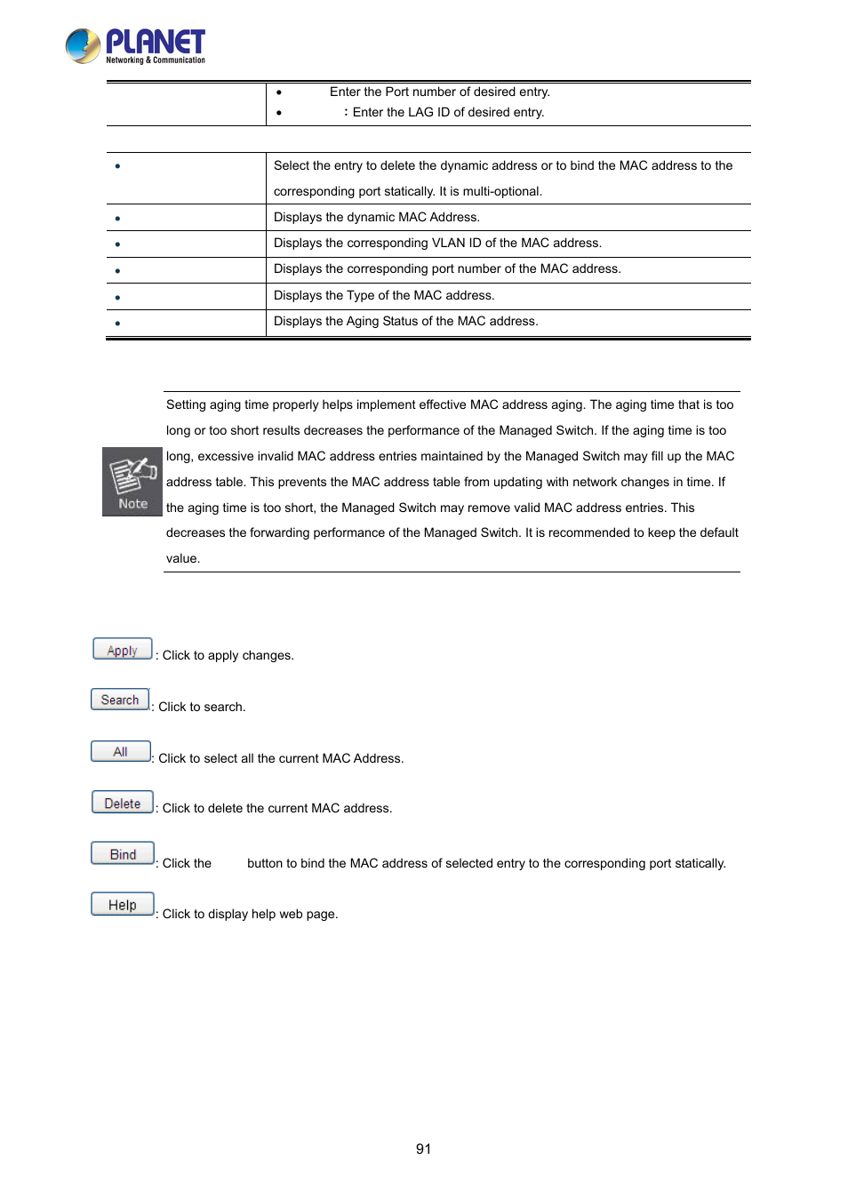 PLANET FGSW-2840 User Manual | Page 91 / 263