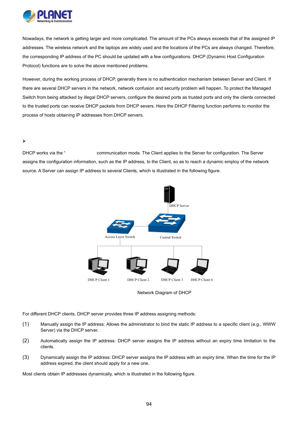 5 dhcp filtering | PLANET FGSW-2840 User Manual | Page 94 / 263