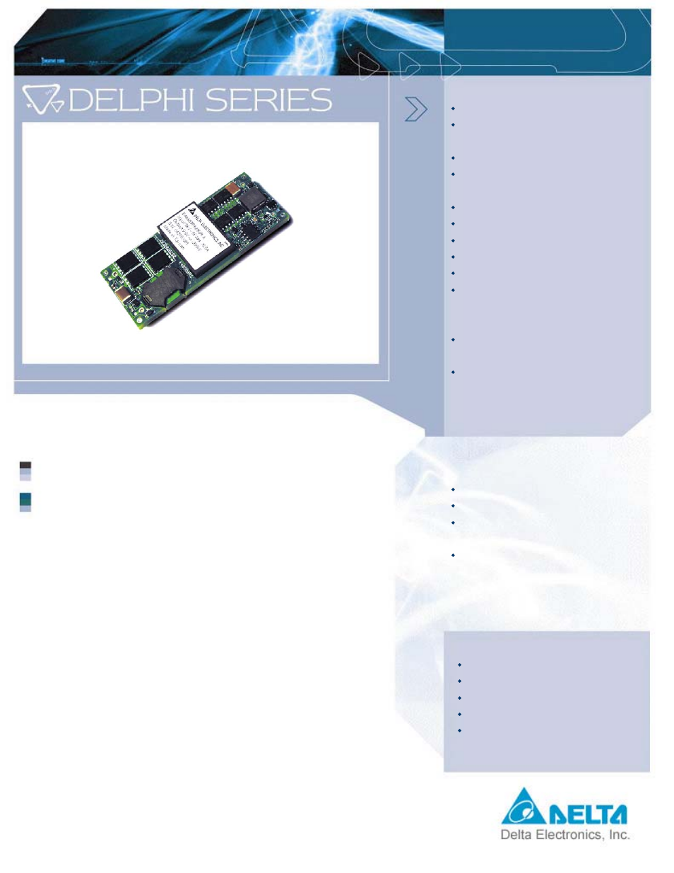 Delta Electronics Series E48SB User Manual | 2 pages