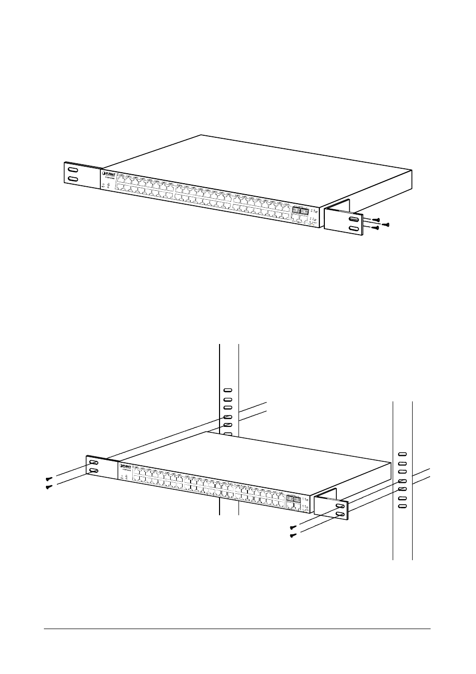 2 rack mounting | PLANET FGSW-4840S User Manual | Page 9 / 38