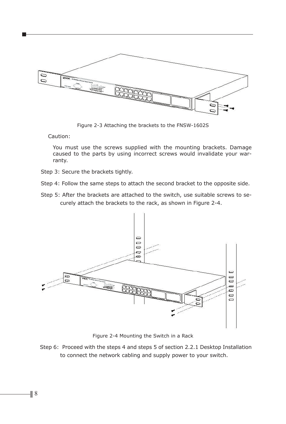 PLANET FNSW-1602S User Manual | Page 10 / 43