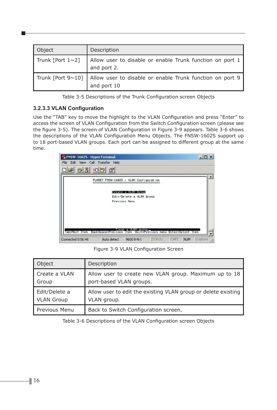 PLANET FNSW-1602S User Manual | Page 18 / 43